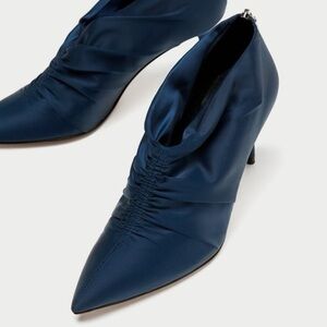 Zara Midnight Blue Stiletto Heels, Size 38(7.5)